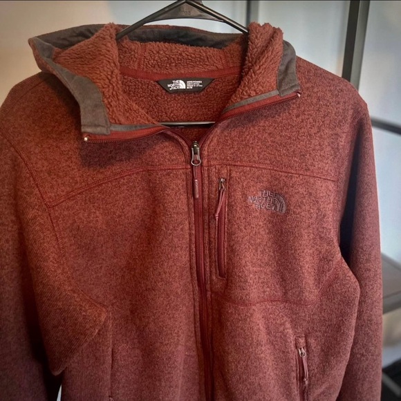 Men’s North Face Fleece Hooded Jacket - Picture 2 of 3